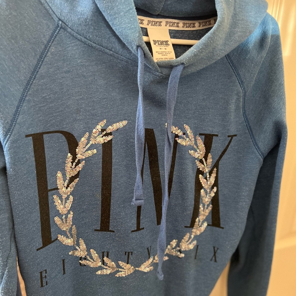 Blue hoodie